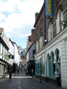 Historic Bedford Street in The Lanes, Norwich, Norfolk, UK