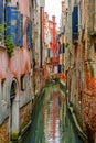 Narrow picturesque channels in Venice Royalty Free Stock Photo