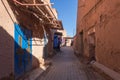 Narrow route in Ouarzazate kasbah, Morocco Royalty Free Stock Photo