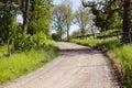 Narrow rural gravel road