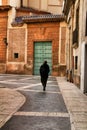 Narrow San Juan de Dios street in Murcia