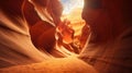 narrow slot canyon landscape