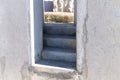 A narrow staircase in a concrete wall Italy, Europe