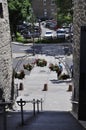 Quebec, 28th June: Narrow Stairs Street from Old Quebec City in Canada