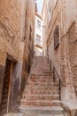 Narrow stairway in the old town of Toledo, Spa Royalty Free Stock Photo