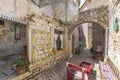 Narrow stone street, Bale, Istria, Croatia Royalty Free Stock Photo