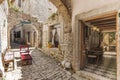 Narrow stone street, Bale, Istria, Croatia