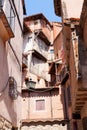 Narrow street of Albarracin Royalty Free Stock Photo
