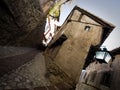 Narrow street in Albarracin Royalty Free Stock Photo