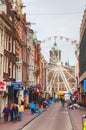 Narrow street of Amsterdam Royalty Free Stock Photo