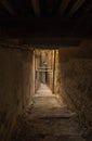 Narrow street of ancient Medina in Fes, Morocco Royalty Free Stock Photo