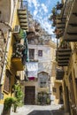 Street of the old town of Cefalu in Sicily, Italy Royalty Free Stock Photo