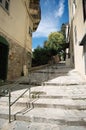 Narrow street in Bastia, Corsica, France