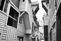 Narrow street of Bergen Royalty Free Stock Photo