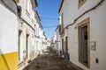 A narrow street of Borba in Alentejo, Portugal Royalty Free Stock Photo