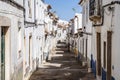 A narrow street of Borba in Alentejo, Portugal Royalty Free Stock Photo