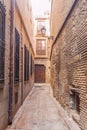 Narrow street in the center of Toledo, Spa Royalty Free Stock Photo