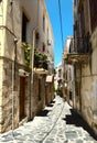 Narrow street of Chania city