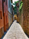 Narrow Street in Citta di Castello Perugia Italy