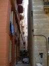 Narrow street in the city of Monte Carlo, Monaco Royalty Free Stock Photo