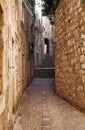 Narrow street of Dubrovnik old city Royalty Free Stock Photo