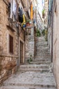 Narrow street in Dubrovnik Old Town