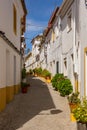 Narrow street in Elvas Royalty Free Stock Photo