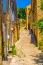 Narrow street in Gordes village in France Royalty Free Stock Photo