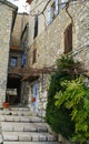 Narrow street of gourdon Royalty Free Stock Photo
