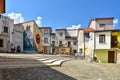 The town of Satriano di Lucania in the mountains of the Basilicata region, Italy.