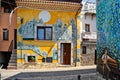 The town of Satriano di Lucania in the mountains of the Basilicata region, Italy.