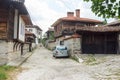 Narrow street Koprivshtitsa in Bulgaria