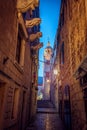 Narrow street in Korcula Royalty Free Stock Photo