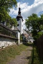 Church in Spania Dolina, old mining village, Slovakia Royalty Free Stock Photo