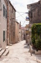 Narrow street in Makarska Royalty Free Stock Photo