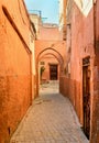 On the street in medina. Marrakesh. Morocco Royalty Free Stock Photo