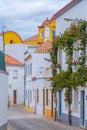 Narrow street in the modern part of Portuguese town Tavira Royalty Free Stock Photo