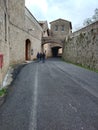 Narrow street of the monastery