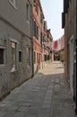 A narrow street in Murano island, Italy