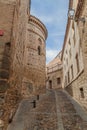 Narrow street next to the Toledo cathedral, Spa Royalty Free Stock Photo