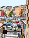 The narrow street in old Bastia, France Royalty Free Stock Photo