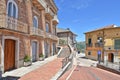 The tourist town of Savignano Irpino in the province of Avellino. Royalty Free Stock Photo