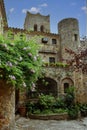 Medieval catalan village of Pals in Spain