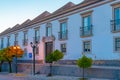 Narrow street in the old part of Portuguese town Faro Royalty Free Stock Photo