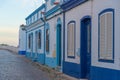 Narrow street in the old town of Cacelha Velha in Portugal Royalty Free Stock Photo