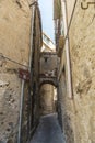 Street of the old town of Cefalu in Sicily, Italy Royalty Free Stock Photo