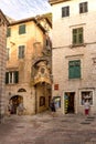 Narrow street, old town of Kotor, Montenegro