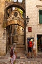 Narrow street, old town of Kotor, Montenegro