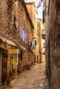 Narrow street, old town of Kotor, Montenegro