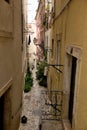 Narrow street in old town,Lisbon - Portugal